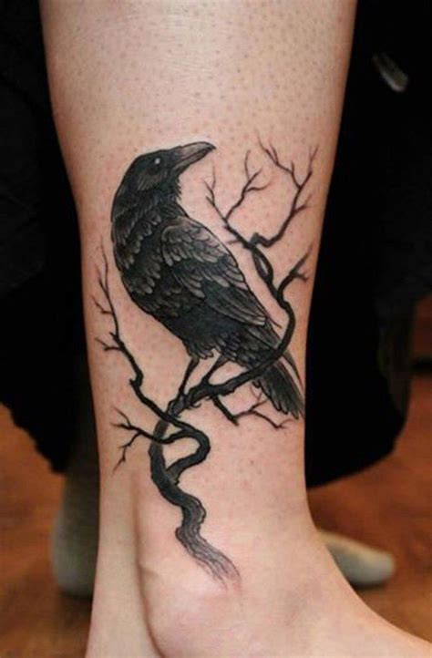 60+ Mysterious Raven Tattoos